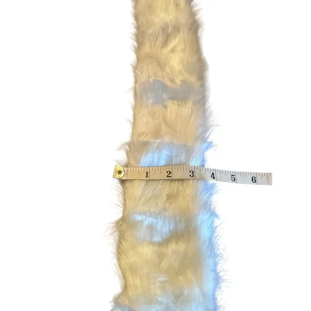 Pier One Faux Fur Garland 69” – White Wedding Decor | Luxe Winter Holiday Accent